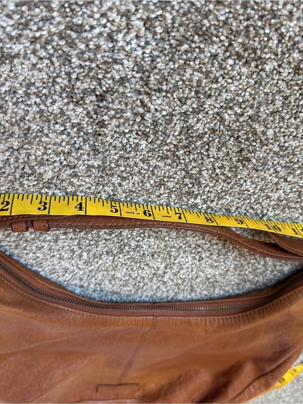 Lucky Brand Cognac Brown Leather Hobo Bag - Picture 16 of 16